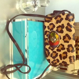 Leopard coach crossbody